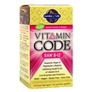  Garden of Life  Vitamin Code, Raw B 12, 30 vegetable 