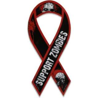    Funny & Novelty Magnets   Support Zombies Car Ribbon Magnet
