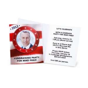  Patriotic Election Red Personalized Invitations (8 
