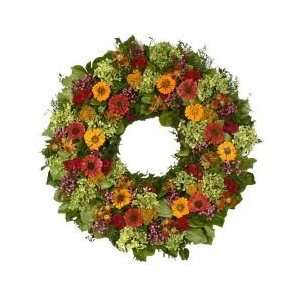  28 Pretty Chelseas Garden Multicolor Round Wreath: Home 