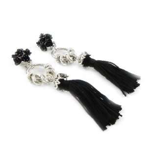    Chip on earrings french touch Boules De Roses black.: Jewelry