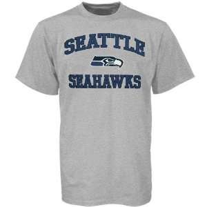  Seattle Seahawks Ash Heart and Soul T shirt: Sports 