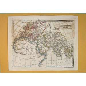  Aisa Africa Germany World Geographical Map Maps C1850 