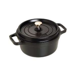  Staub Round 2.75 Qt Cocotte Black 1102225 Kitchen 