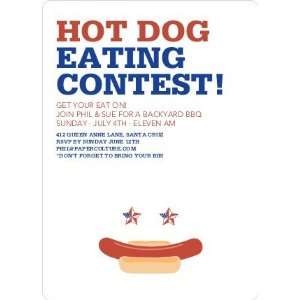  Hot Dog Eating Contest Summer Party Invitations: Health 