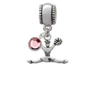  Cheerleader   Splits European Charm Bead Hanger with Light 