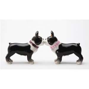  Kissing Bostons Magnetic Salt and Pepper Shakers: Home 