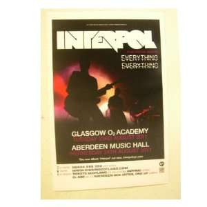  Interpol Poster Handbill Band Shot 