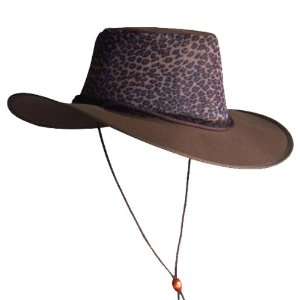  Kakadu 3H29 BRN S Leopard Hat Mesh/Canvas S, Brown: Sports 