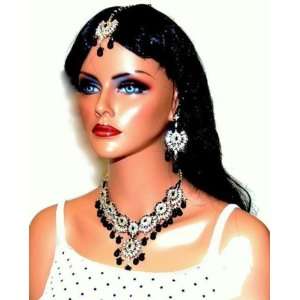  MACARENA Bollywood Imitation Set BLACK Jewelry