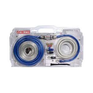  4 AWG Single Amp Kit in Blue/Silver Electronics