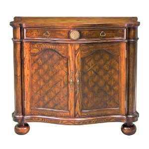  Serpentine Brass Wood Chest