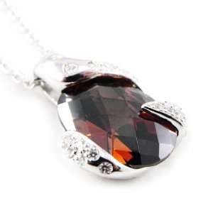  Necklace silver Scarlett garnet.: Jewelry