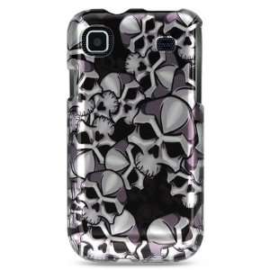 Black skull design phone case that adds style to your Samsung Vibrant 