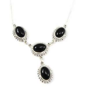  Necklace silver Heaven onyx.: Jewelry