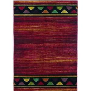   Mayan Peak Poppy Red 06800 3 10 X 5 6 Area Rug