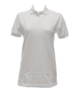  Girls White Short Sleeve Polo Shirt: Clothing