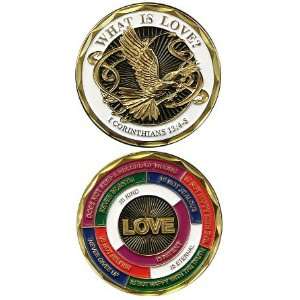  1 Corinthians 13:4 8 What is Love Military Challenge Coin 