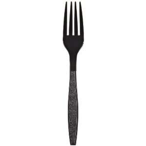 Solo 10024 Classic Disposable Fork Black (1000 Pack)  