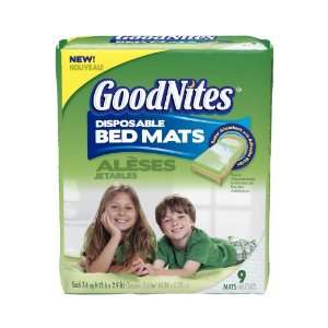  Goodnites Disposable Bed Mats, 9 Count: Health & Personal 
