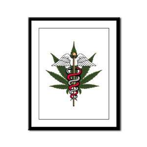  Framed Panel Print Medical Marijuana Symbol: Everything 