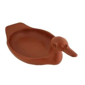  Pomaireware Clay Duck Shaped Fruit Bowl
