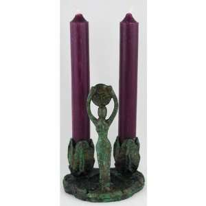  NEW Moon Goddess Two holder (Chime Candles) Patio, Lawn 