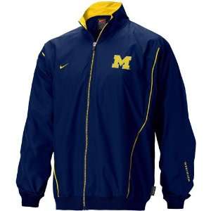   Nike Michigan Wolverines Navy Blue Midfield Jacket: Sports & Outdoors