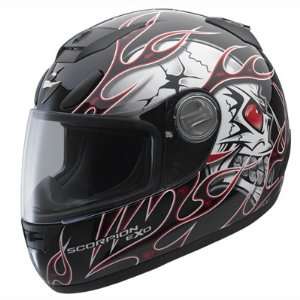  Scorpion EXO 700 Crackhead Helmet Red XS: Automotive