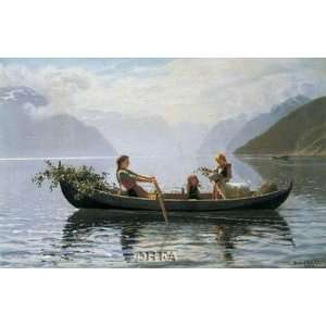   Hardanger Fjord Finest LAMINATED Print Hans Dahl 11x8