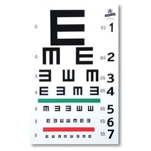 1262 1 Part# 1262 1   Chart Eye Illiterate 14x9 10 Testing Distance 