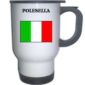  Italy (Italia)   POLESELLA White Stainless Steel Mug 
