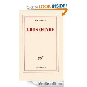 Gros ?uvre (BLANCHE) (French Edition) Joy Sorman  Kindle 