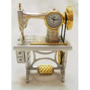  Two tone Sewing Machine Clock: Home & Kitchen