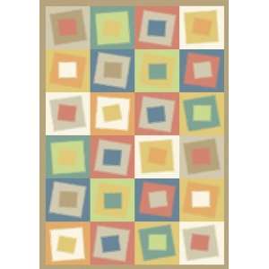  Joy Carpets Off Balance Softs Squares Rectangle 5.40 x 7 