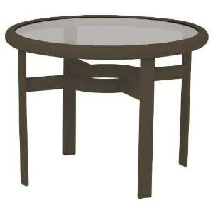    ABR A Aged Bronze /Acrylic 24 Round Tea Table 19038: Home & Kitchen