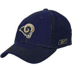   . Louis Rams Navy Blue Structured Endzone Flex Hat: Sports & Outdoors