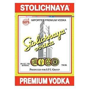 Stolichnaya Vodka 80@ 1 Liter Grocery & Gourmet Food