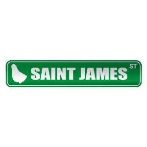   SAINT JAMES ST  STREET SIGN CITY BARBADOS