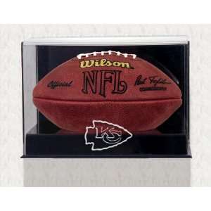  Wall Mounted Chiefs Logo Football Display Case: Sports 