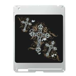iPad 2 Case Silver of Goth Crosses