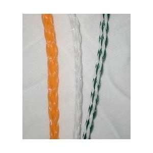  500 Coil of HUNTER GREEN AND WHITE Hollow Braid Rope with 