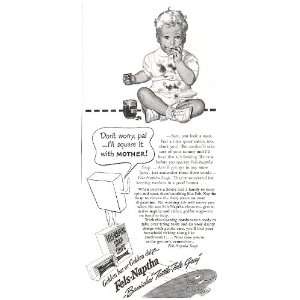  Fels Naptha Soap Chips 1941 Original Ad with Baby 