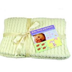   Baby Blanket With Music CD For Baby   Classic Cable Pattern: Baby