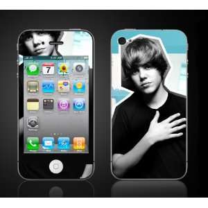 iPhone 4 Justin Bieber #3 Never Say Never My World 2.0 Vinyl Skin kit 