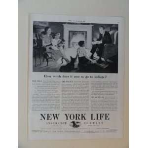  New York Life Insurance Company. Vintage 40s full page 