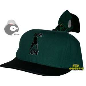   the Rim Super Retro Green Snapback Hat Cap Vintage 1990s Era Original