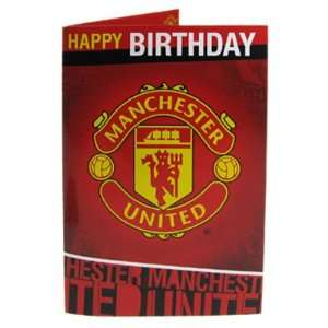  Manchester United F.C. Musical Birthday Card Sports 