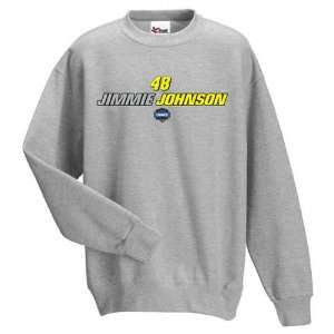  Jimmie Johnson Raceday Crewneck Sweatshirt: Sports 