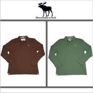  2 Brand New Mens Abercrombie & Fitch Mens Long Sleeve Polo 